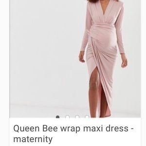 Queen Bee Maternity Wrap Dress